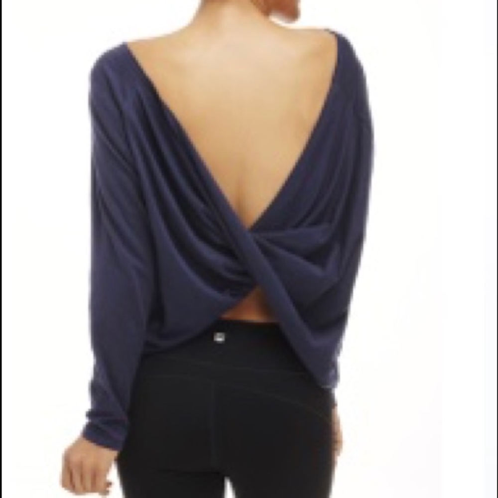 NWT Long Sleeve Cross Back T-shirt