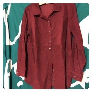 FLASH SALE ⚡️J. Jill  mauve bib front swing top