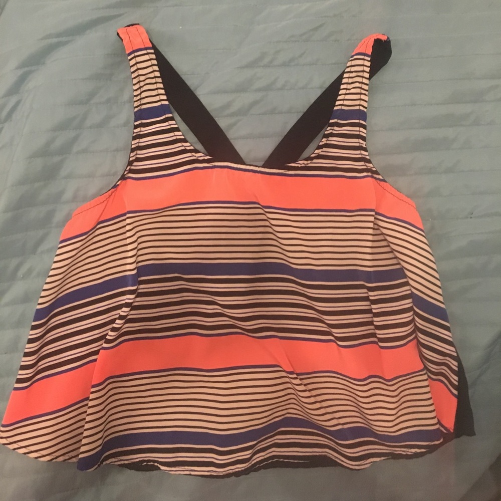 stripped crop top from Charlotte Russe