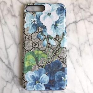 Blue Gucci floral Case