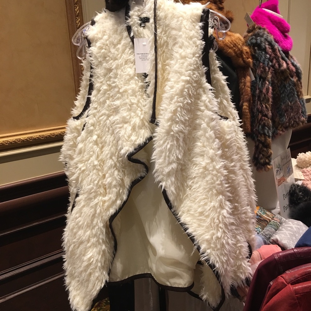 Faux fur vest