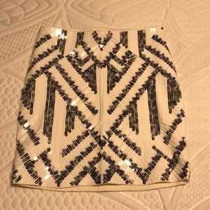 Sequined mini skirt