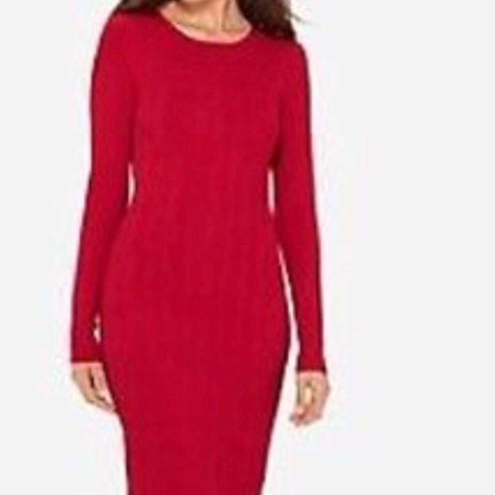 Red bodycon dress