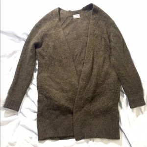 Acne Studio Moss Green Raya Mohair Long Cardigan