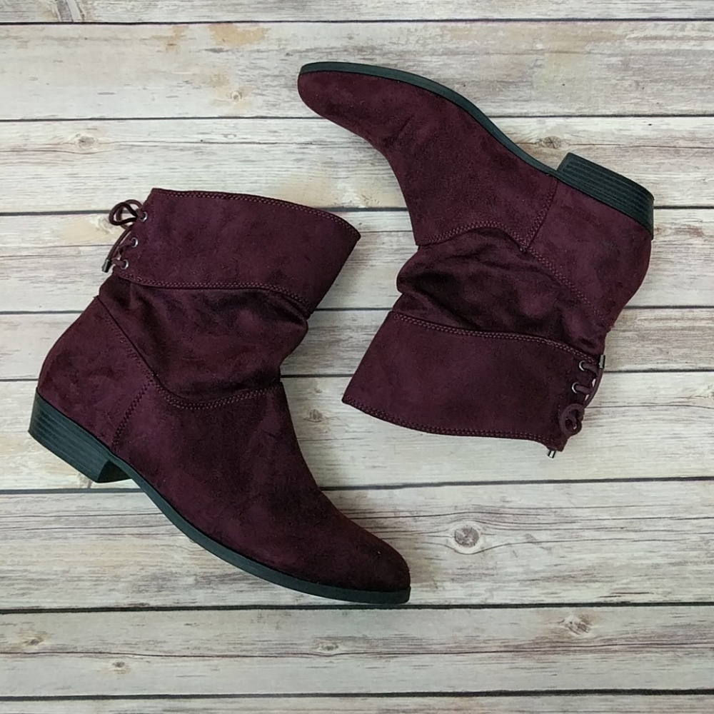 *Final Price Drop* Cute Maroon Ankle Boots