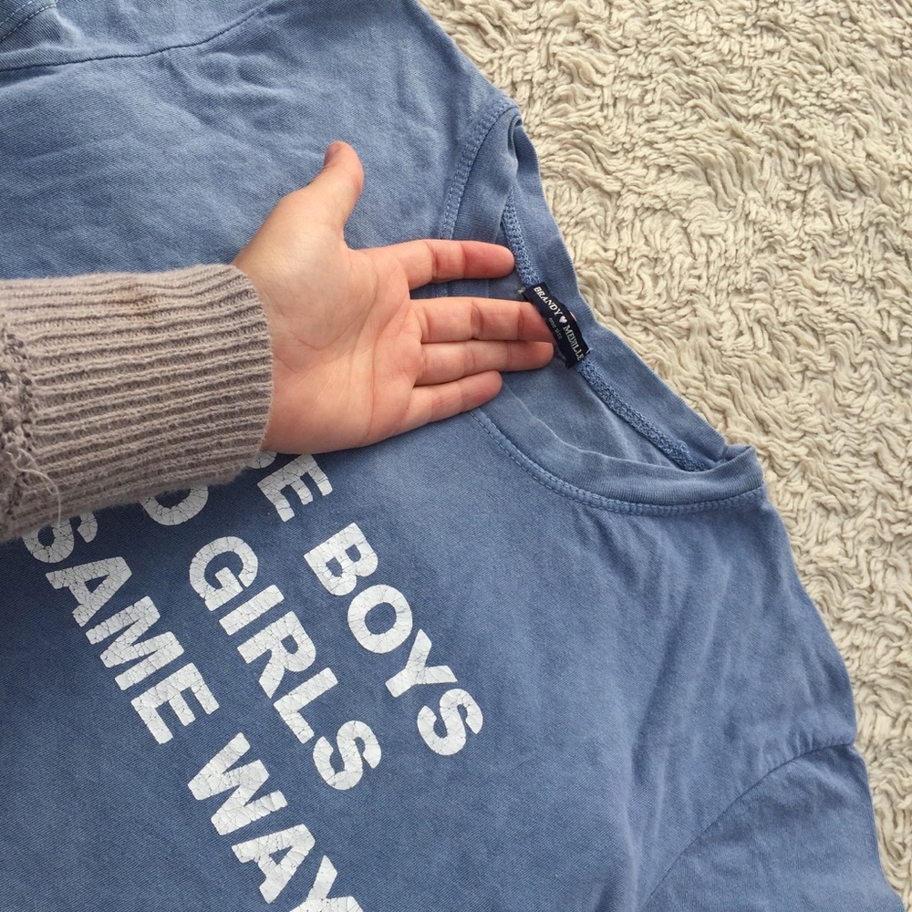 Rare Brandy Melville "raise boys and girls" tee