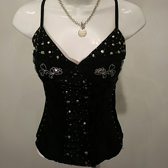 Marciano Beads & Studs Top