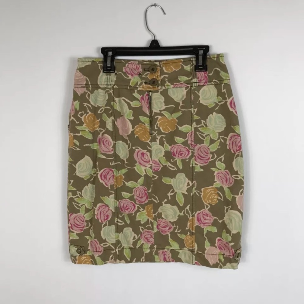 {Hei Hei Anthro} Brown Sidewalk Garden Skirt - Picture 6 of 8