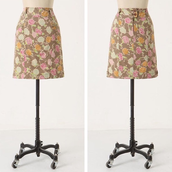 Anthropologie Dresses & Skirts - {Hei Hei Anthro} Brown Sidewalk Garden Skirt