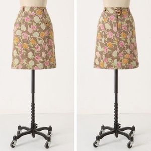 {Hei Hei Anthro} Brown Sidewalk Garden Skirt - image 1