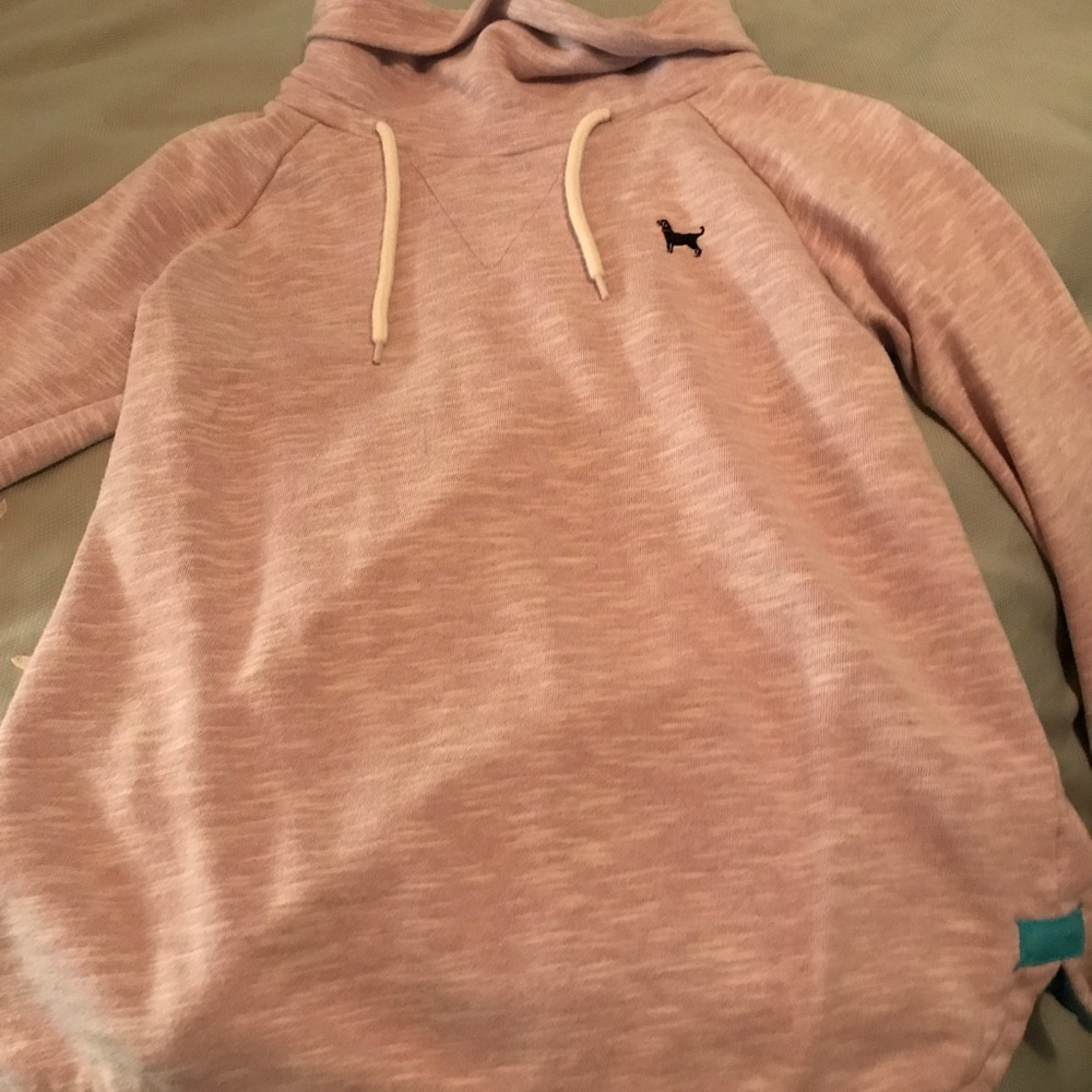 Black dog cowl neck sweatshirt