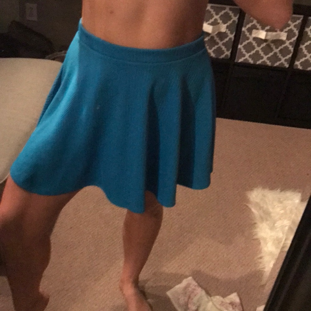 Blue swingy skirt