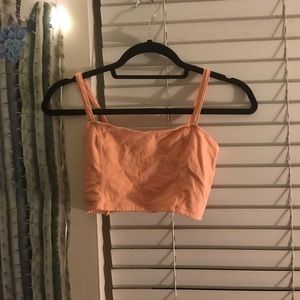 Orange crop top