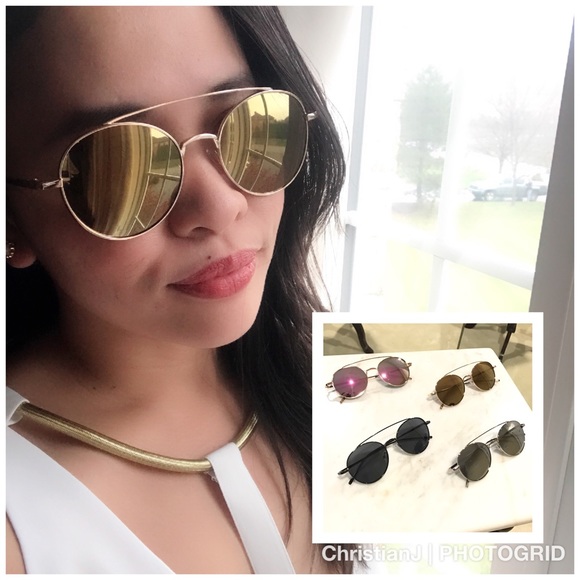 TOP-BAR OVAL SUNGLASSES - Picture 4 of 8