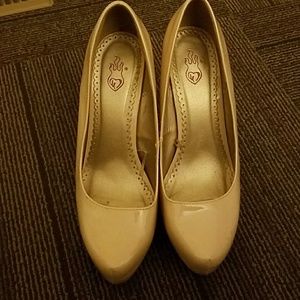 CLEAR OUT SALE Torrid Nude Faux Leather Stilettos