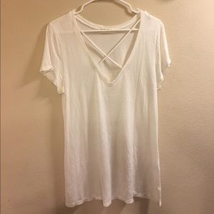 Urban outfitters cross neck tshirt
