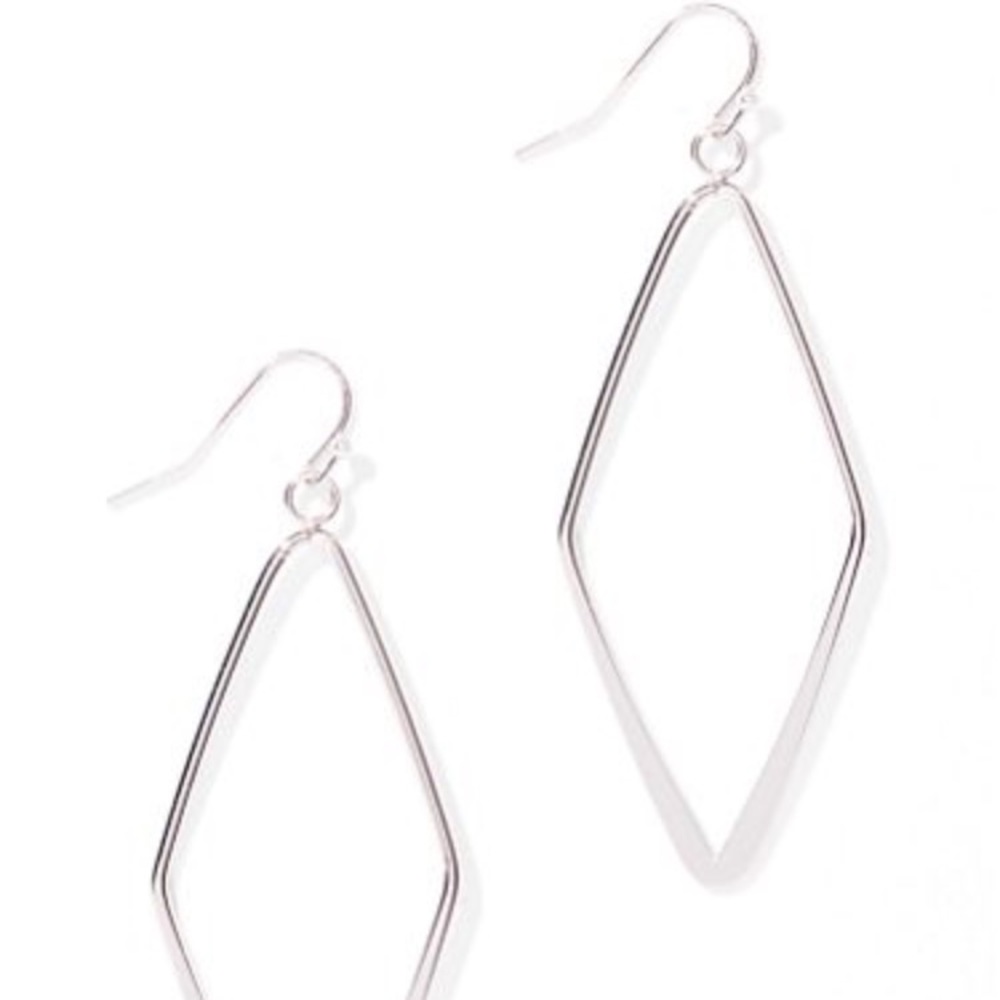 💢2 left  💢 diamond shaped drop earring - Picture 3 of 4