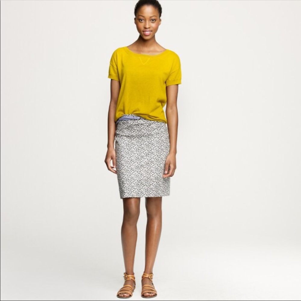 J Crew Ikat Pencil Skirt