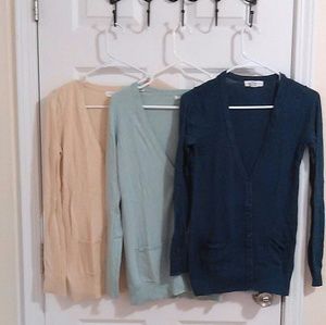 Bundle of THREE (3) Forever 21 Cardigans