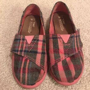 Toddler Girls Toms size 10