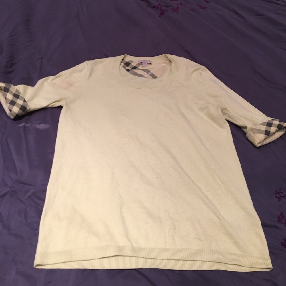 Burberry 3/4 sleeve sweater