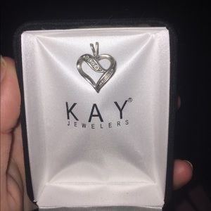Kay diamond heart necklace