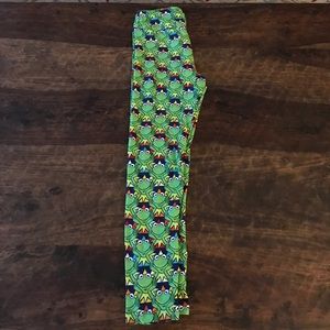 LulaRoe OS Disney Kermit the Frog leggings