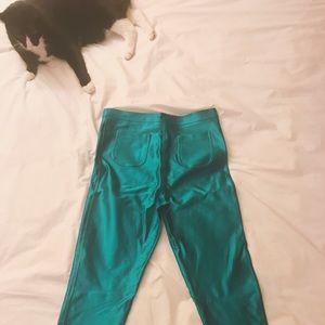 American Apparel Teal Disco Pant