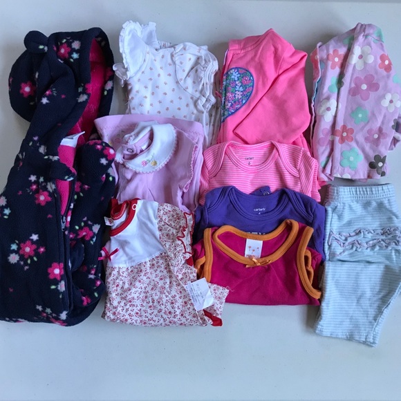 10-piece Girl’s set (3-6M) - Picture 1 of 4