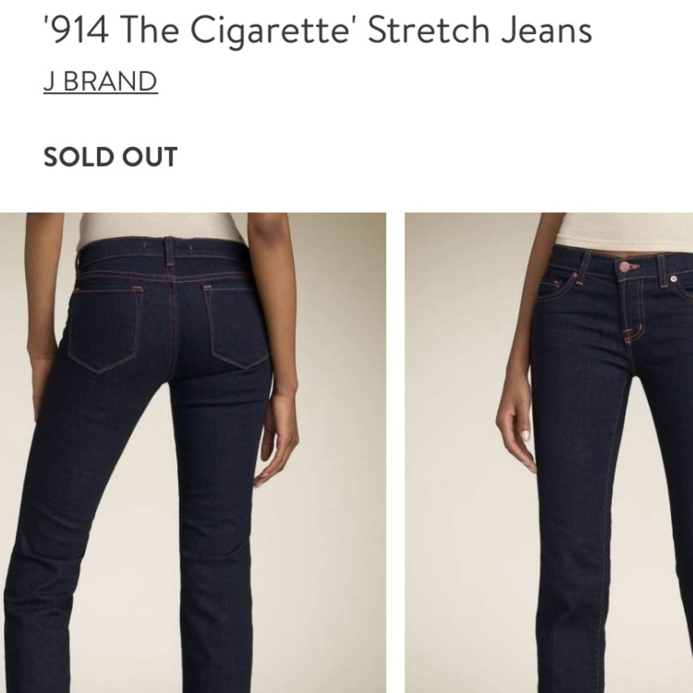 J Brand Cigarette Size 27 Jean Brand New