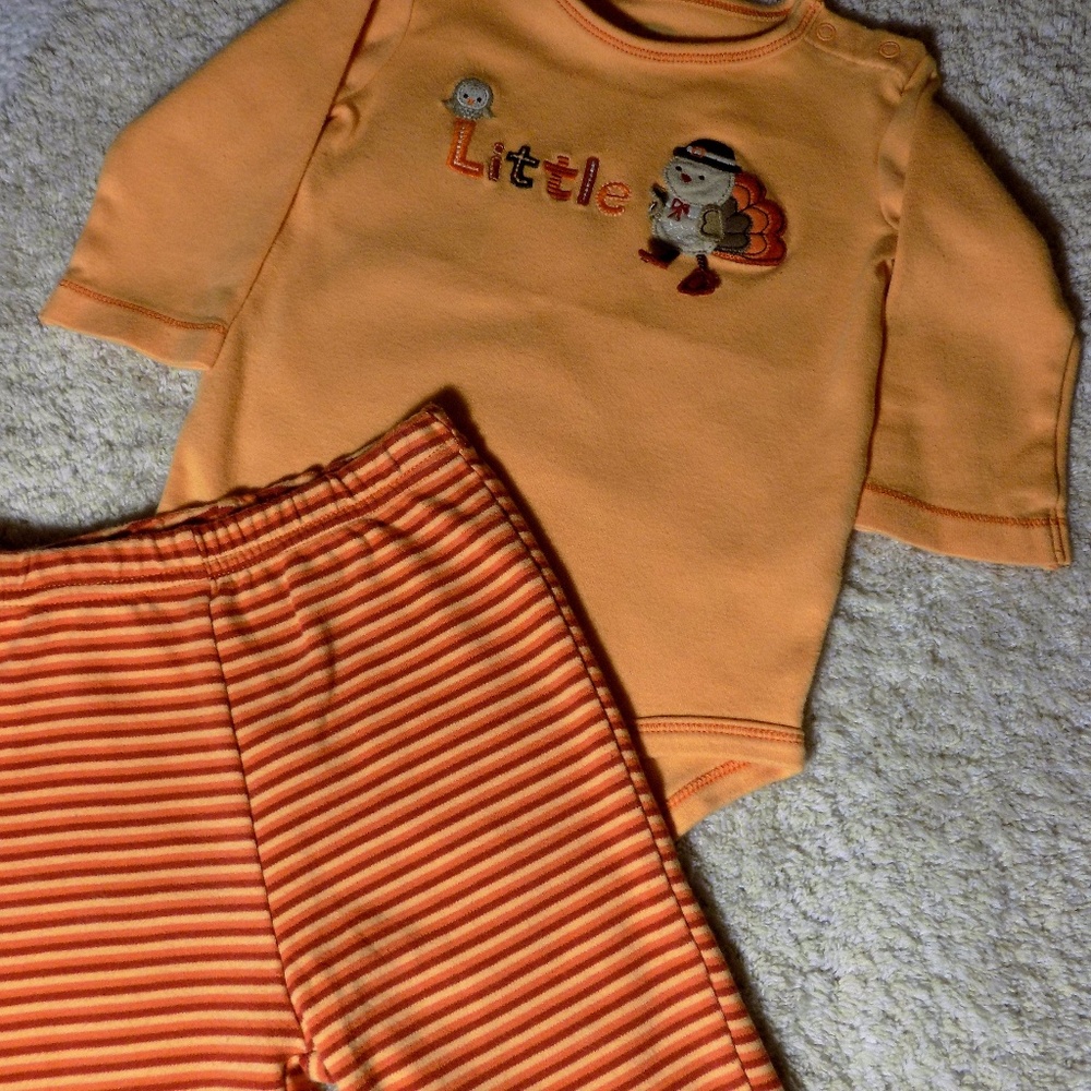 Carters My Little Turkey Thanksgiving Outfit 9m