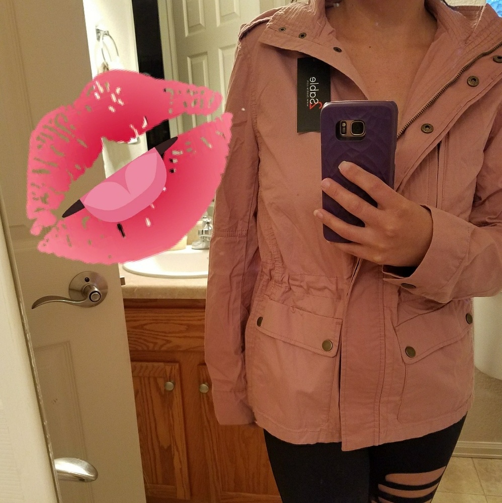 Mauve utility jacket large - Picture 2 of 6