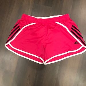 Pink adidas shorts