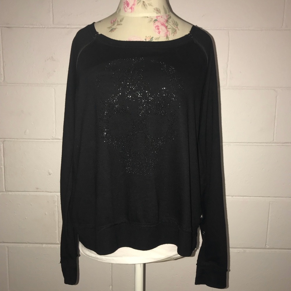 Rock & Republic Black Skull Sweatshirt