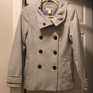 H&M Gray Peacoat