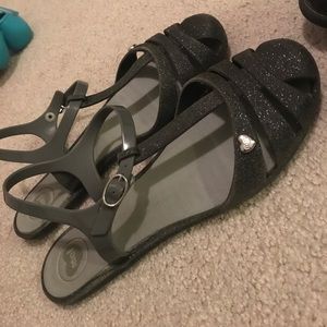 Mel by Melissa sparkly black flats