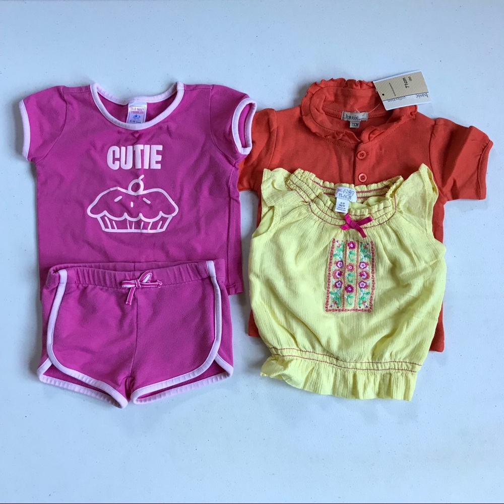 4-piece Girl’s set (6-9-12M)