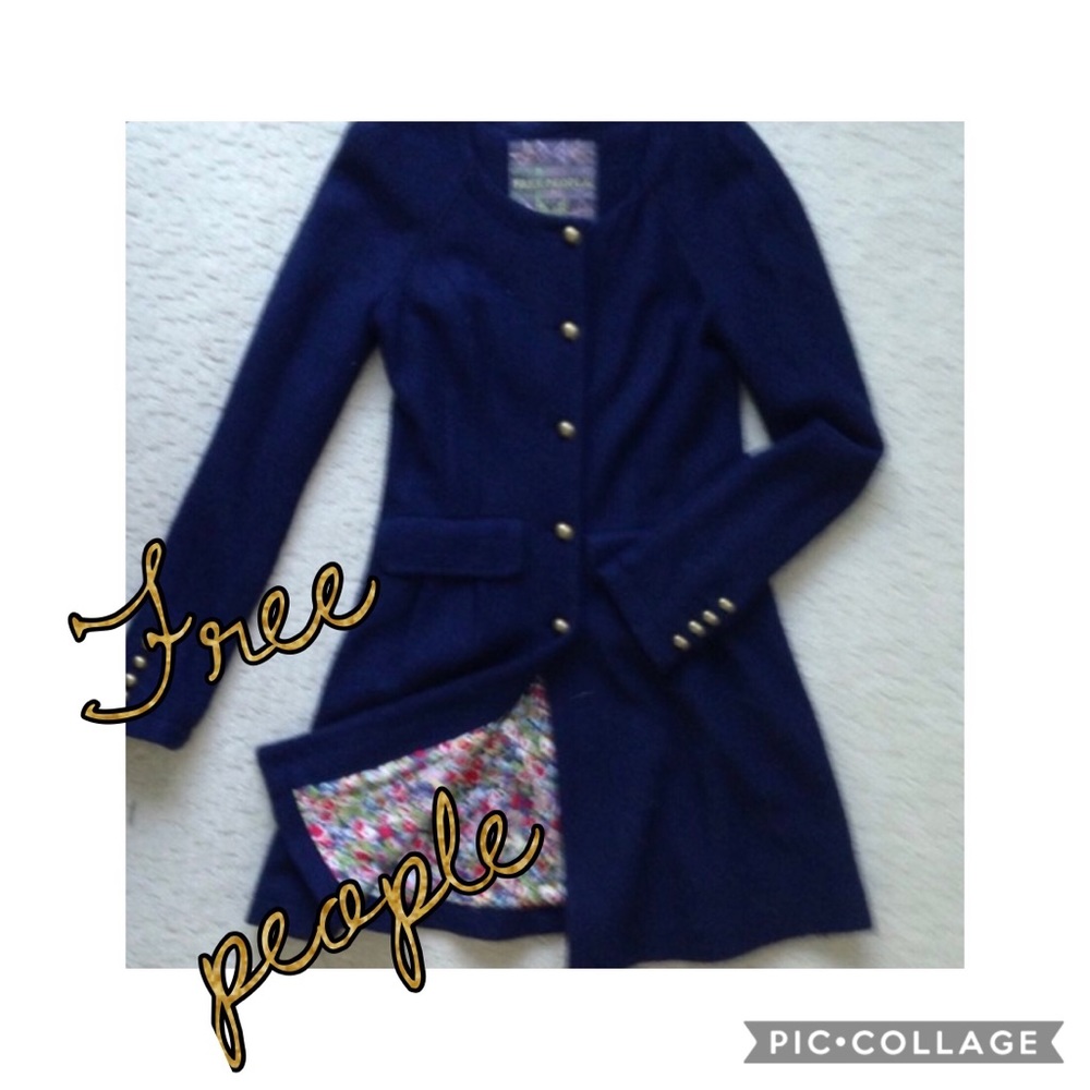Free people military style pea coat