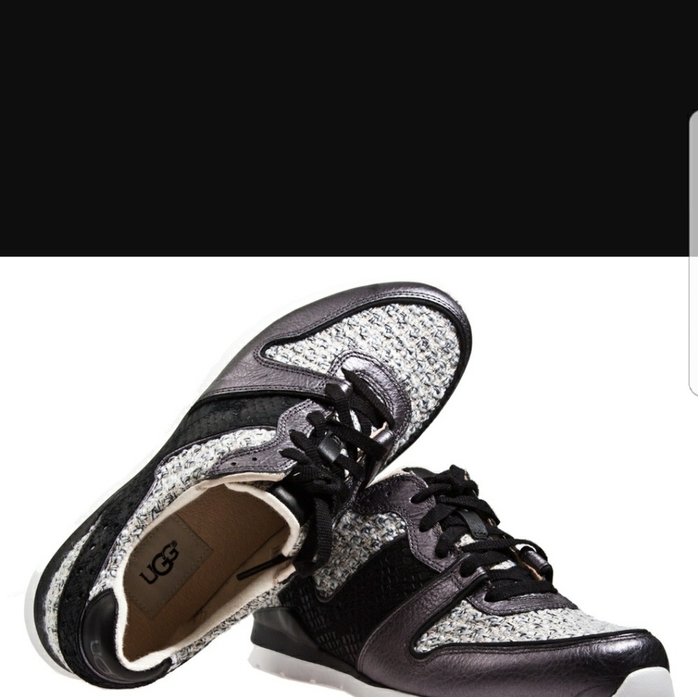 UGG deaven trainers sneaker black/ Gray Sz 8.5