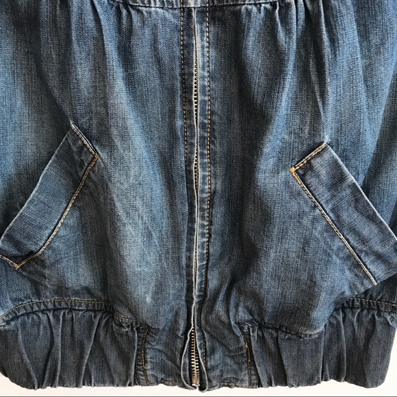 FOREVER 21 SHORT SLEEVE JEAN JACKET Size S - Picture 3 of 5