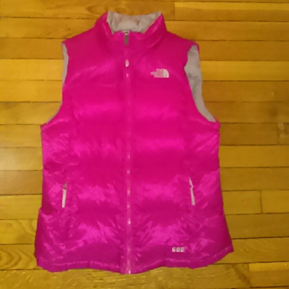 Pink Northface Bubble Vest