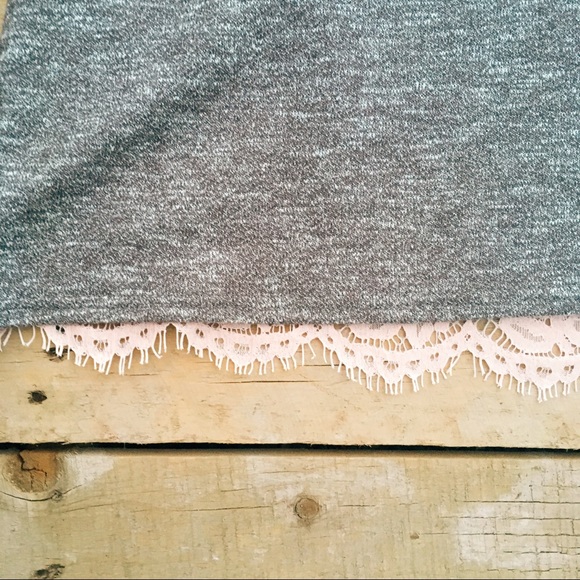 Market & Spruce Stitch Fix Gray Pink Lace XL 3X - Picture 4 of 7