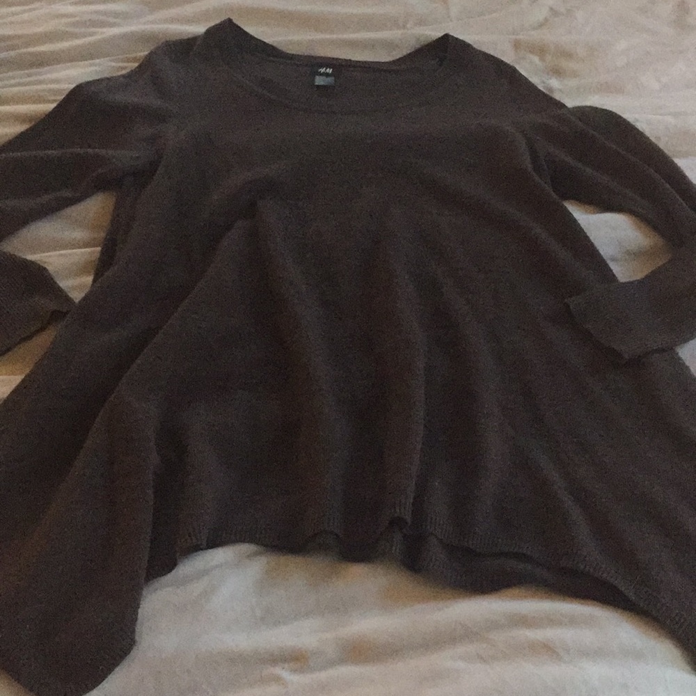Birch Brown Asymetrical Sweater