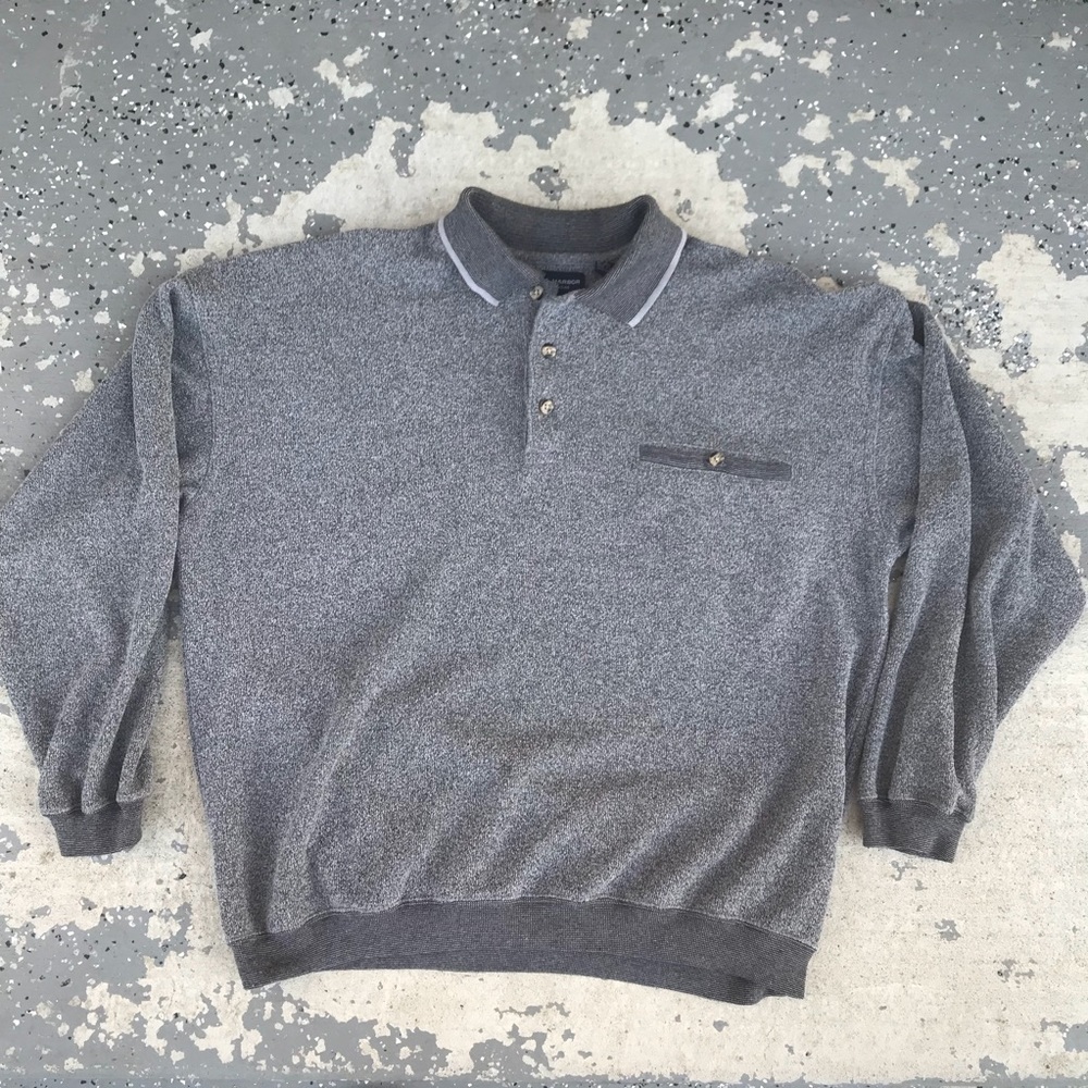 Vintage Collared Polo Sweater