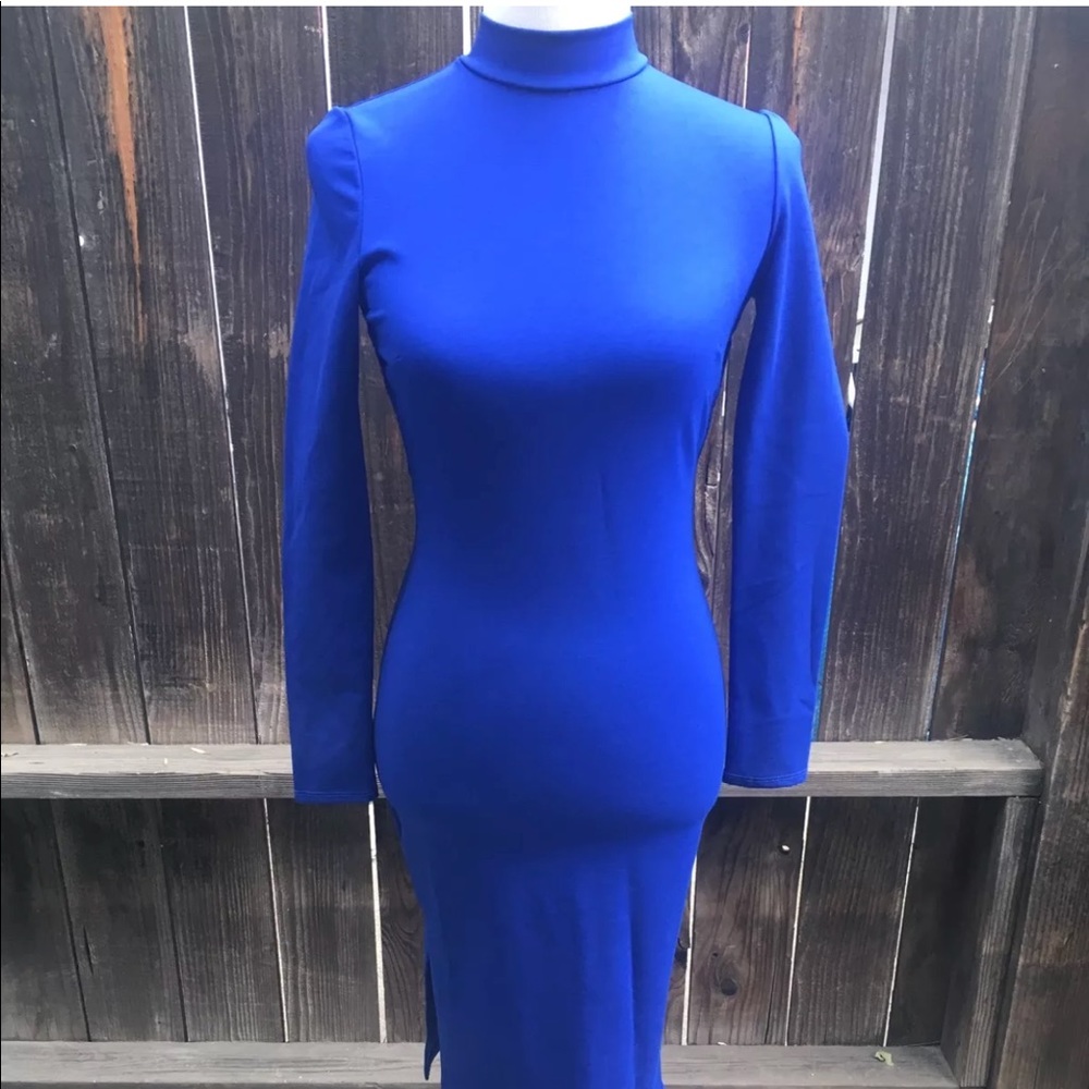 🎉HP🎉 Lulu's Blue Evening Dress, Bodycon Size S