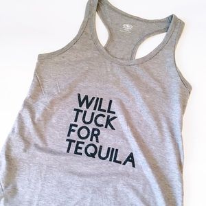 Will Tuck For Tequila Barre Inspired Active Tank