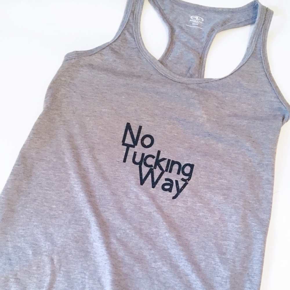 No Tucking Way Barre Inspired Athletic Tank