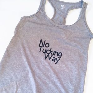 No Tucking Way Barre Inspired Athletic Tank