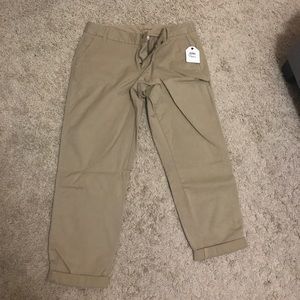 Caslon khaki chinos NWT