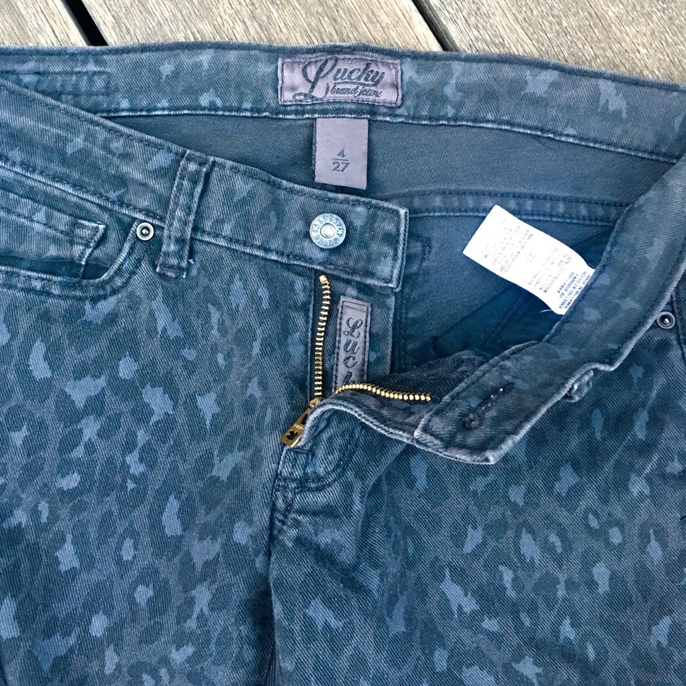 ❌SOLD! Lucky Brand animal print jeans (4/27)